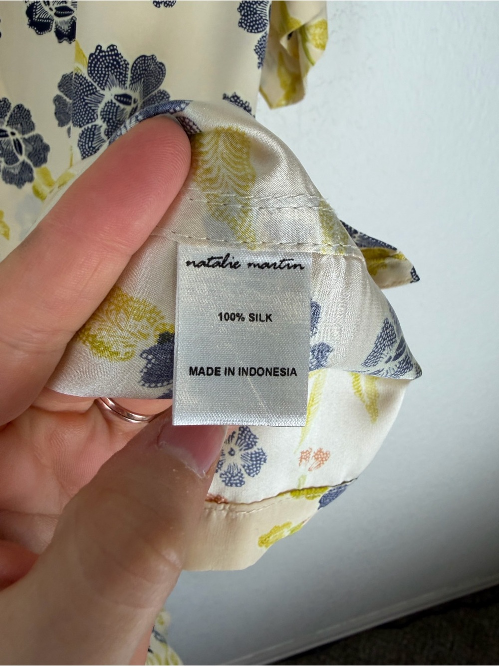 Natalie Martin Collection Kevin Shirt Jasper Shorts Matching Set Floral Silk L - Picture 9 of 15